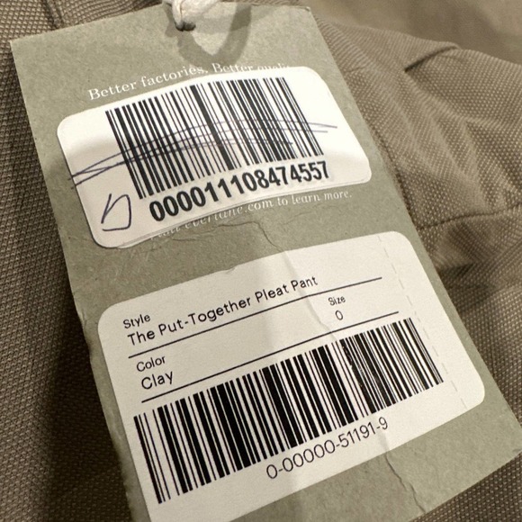 Everlane The Put Together Pleat Pants Size 0 Clay - Picture 11 of 11